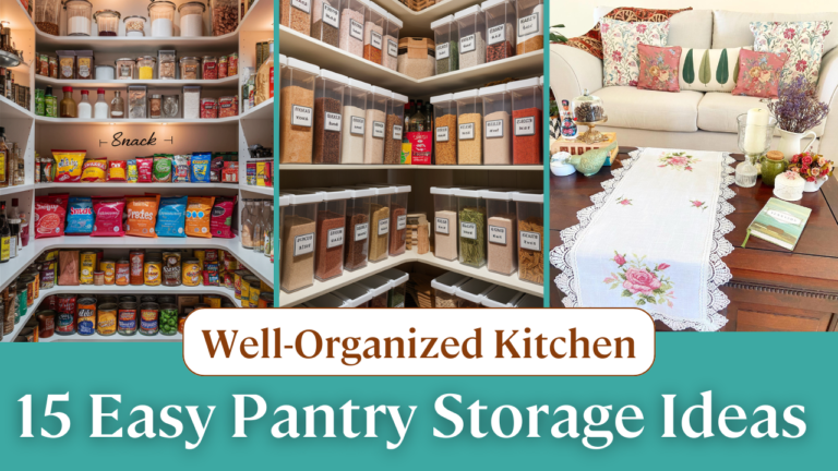 15 Easy Pantry Storage Ideas for a Well-Organized Kitchen