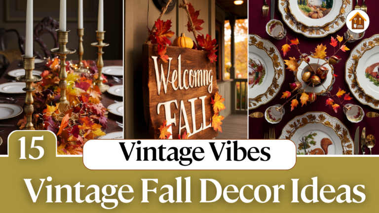 Vintage Vibes: 15 Vintage Fall Decor Ideas with a Retro Twist