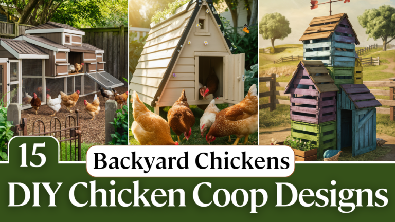 15 Incredibly Affordable DIY Chicken Coop Designs You’ll Love!