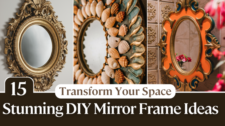 Transform Your Space: 15 Stunning DIY Mirror Frame Ideas You’ll Love