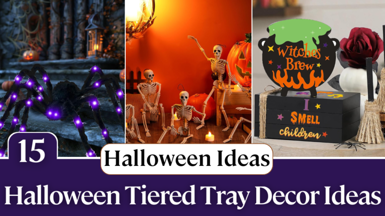 15 Spooky Halloween Tiered Tray Decor Ideas