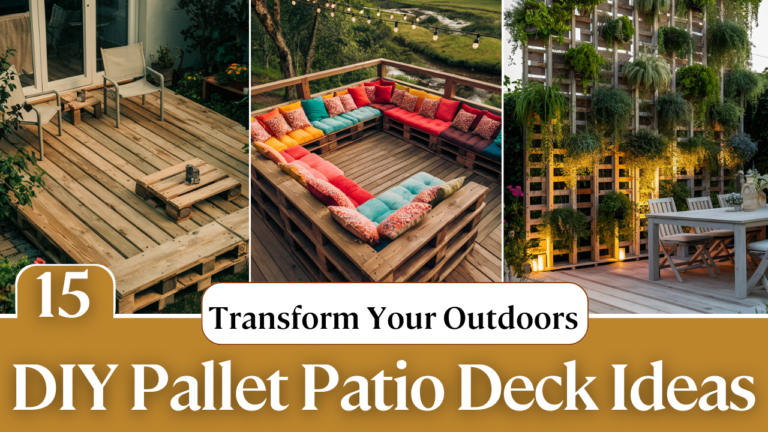 15 Budget-Friendly DIY Pallet Patio Deck Ideas