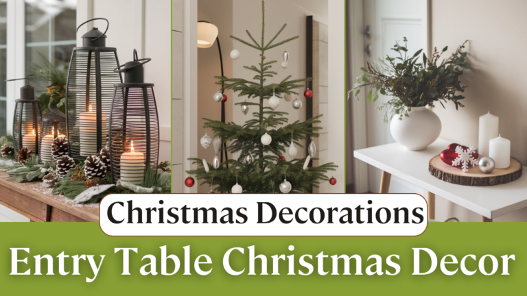 15 Entry Table Christmas Decor Ideas