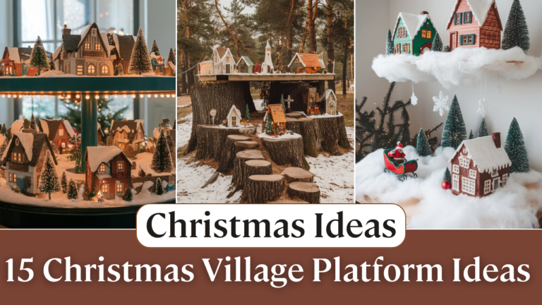 15 Creative DIY Christmas Village Platform Ideas